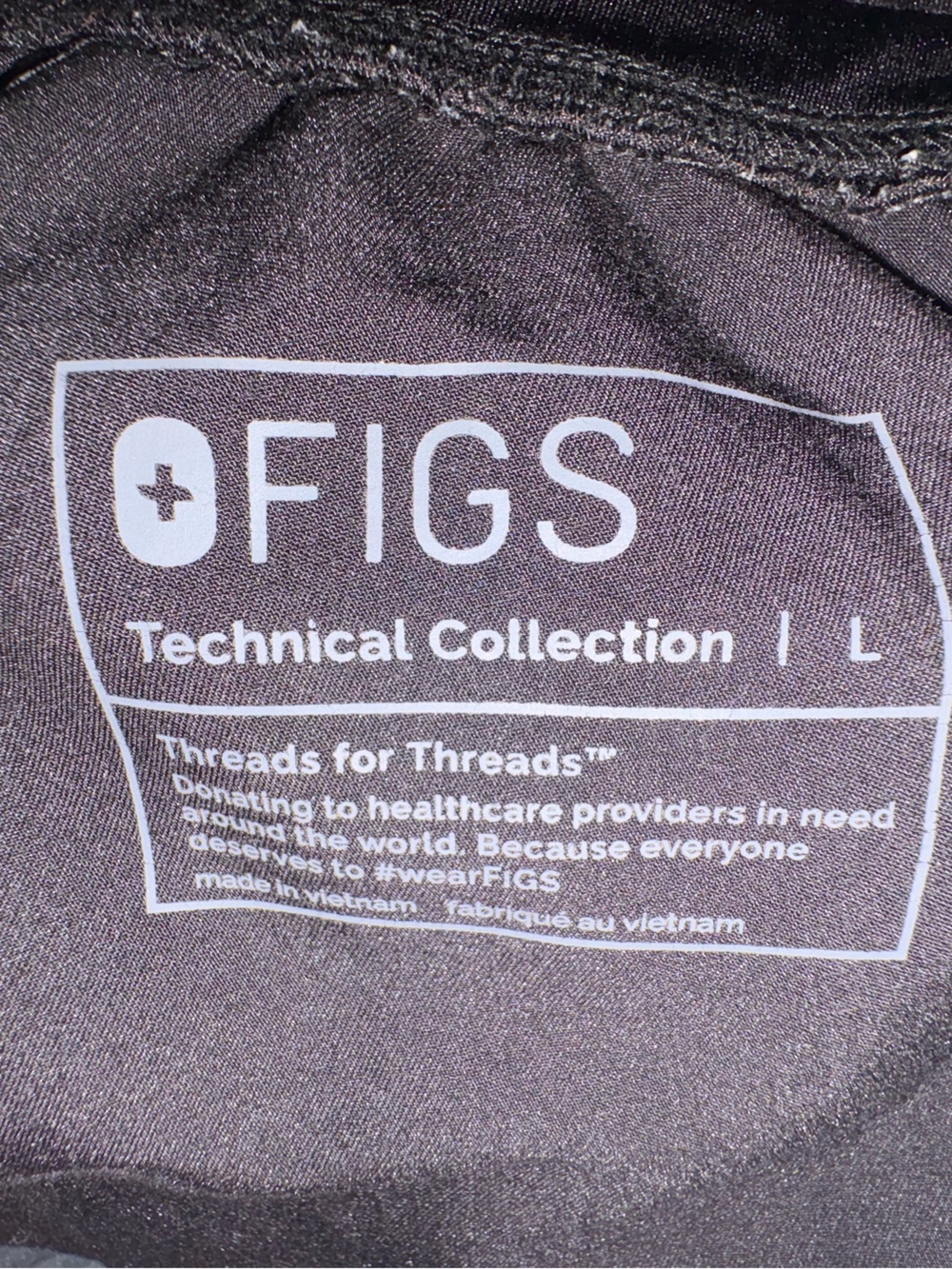 Figs Black Scrub Set- Large - Picture 7 of 11